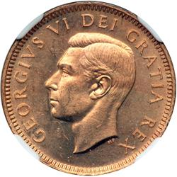 Canada. Cent, 1950. NGC MS65