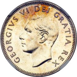 Canada. Specimen 25 Cents, 1951. NGC PF65