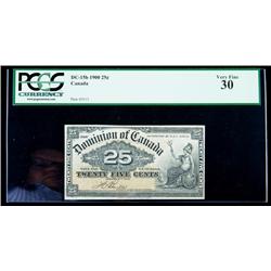 DC-15b 1900 25c. PCGS Very Fine 30