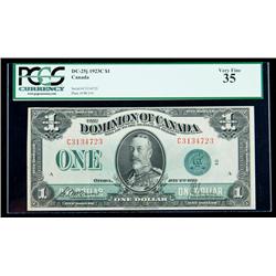 DC-25j 1923C $1. PCGS Very Fine 35