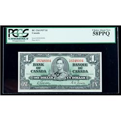 BC-21d 1937 $1. PCGS Choice About New 58PPQ