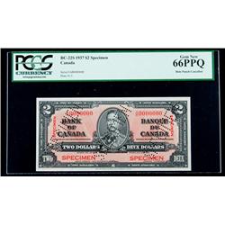 BC-22S 1937 $2. Specimen. PCGS Gem New 66PPQ