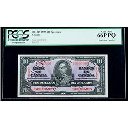 BC-24S 1937 $10. Specimen. PCGS Gem New 66PPQ