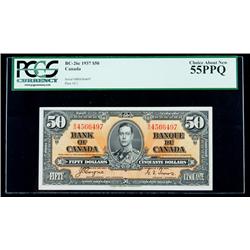BC-26c 1937 $50. PCGS Choice About New 55PPQ