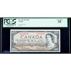 Canada, BC-43b 1954 $100. PCGS Very Fine 35