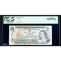 BC-46a 1973 $1. PCGS Gem New 66PPQ