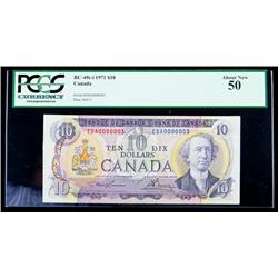 BC-49c-i 1971 $10. PCGS About New 50