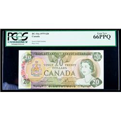 BC-54a 1979 $20. Two Consecutive. PCGS Gem New 66PPQ
