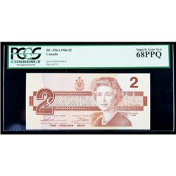 BC-55b-i 1986 $2. PCGS Superb Gem New 68PPQ