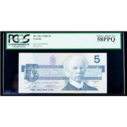 BC-56c-i 1986 $5. PCGS Choice About New 58PPQ