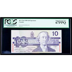BC-57aS 1989 $10. Specimen. PCGS Superb Gem New 67PPQ