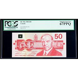 BC-59a 1988 $50. PCGS Superb Gem New 67PPQ