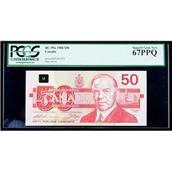 BC-59aA 1988 $50. Replacement Note. PCGS Superb Gem New