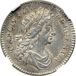 Great Britain. Sixpence, 1681. NGC AU55