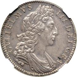 Great Britain. Halfcrown, 1700. NGC MS62