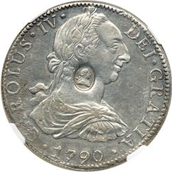 Great Britain. Emergency issue countermarked Dollar, ND. NGC AU58
