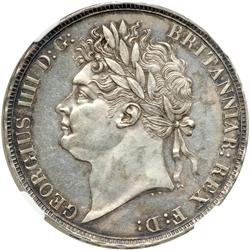 Great Britain. Crown, 1822. NGC MS62