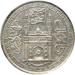 India - Hyderabad. Rupee, AH1329/44 (1911). NGC MS63