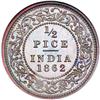 Image 2 : British India. Proof 1/2 Pice, 1862-C. NGC PF65
