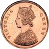 Image 1 : British India. 1/2 Anna, 1862-C. NGC MS62