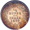 Image 2 : British India. 1/4 Rupee, 1877-C. NGC MS64