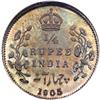 Image 2 : British India. 1/4 Rupee, 1905-C. NGC MS64