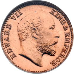 British India. 1/12 Anna, 1908-C. NGC MS65