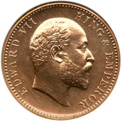 British India. 1/4 Anna, 1910-C. NGC MS63