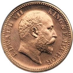 British India. 1/2 Pice, 1910-C. NGC PF63