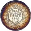 Image 2 : British India. 1/2 Rupee, 1914-B. NGC MS65