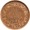Image 2 : British India. 1/2 Pice, 1938-C. NGC MS63