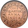 Image 2 : British India. 1/4 Anna, 1938-B. NGC MS63