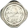 Image 2 : British India. 2 Annas, 1947-B. NGC MS63