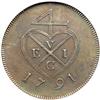 Image 1 : Bombay Presidency. Proof Pice, 1791. NGC PF62