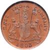 Image 1 : Madras Presidency. 5 Cash, 1803. NGC PF64