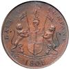 Image 1 : Madras Presidency. 20 Cash, 1808. NGC MS62