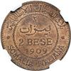Image 2 : Italian Colonies - Italian Somaliland. Prova 2 Bese, 1909-R. NGC MS65