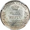 Image 2 : Italian Colonies - Italian Somaliland. 1/2 Rupia, 1919-R. NGC MS64