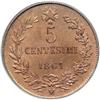 Image 2 : Italy. 5 Centesimi, 1861-M. PCGS MS65