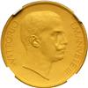 Image 1 : Italy. Pattern Gilt Bronze 20 Lire, 1903. NGC PF66