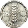 Image 2 : Italy. Pattern 10 Centesimi, 1915-R. NGC MS66
