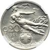 Image 2 : Italy. 20 Centesimi, 1926-R. NGC MS65