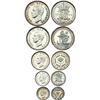 Image 1 : South Africa. Silver Proof Set: 2 1/2, 2, and 1 Shillings, Sixpence and Threepence, 1944. NGC PF62