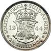 Image 2 : South Africa. Silver Proof Set: 2 1/2, 2, and 1 Shillings, Sixpence and Threepence, 1944. NGC PF62