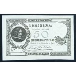 3539- Face Proof for the 1902 50 Pesetas, P-52