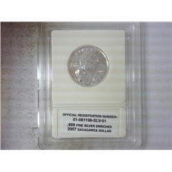 2007-P SILVER ENRICHED SACAGAWEA DOLLAR