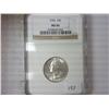 Image 1 : 1954 WASHINGTON SILVER QUARTER NGC MS64