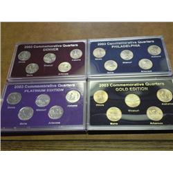 4-2003 COMMEMORATIVE STATE QUARTER SETS (UNC)