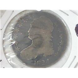1824 BUST HALF DOLLAR