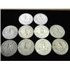 Image 2 : 10 ASSORTED WASHINGTON SILVER QUARTERS
